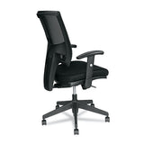 Alera Epoch Series Fabric Mesh Multifunction Chair, Supports Up To 275 Lbs, Black Seat-black Back, Black Base