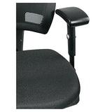 Alera Epoch Series Fabric Mesh Multifunction Chair, Supports Up To 275 Lbs, Black Seat-black Back, Black Base