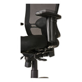 Alera Etros Series Mid-back Multifunction With Seat Slide Chair, Supports Up To 275 Lbs, Black Seat-black Back, Black Base