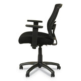 Alera Etros Series Mesh Mid-back Chair, Supports Up To 275 Lbs, Black Seat-black Back, Black Base