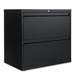 Lateral File, 2 Legal-letter-size File Drawers, Black, 30" X 18" X 28"