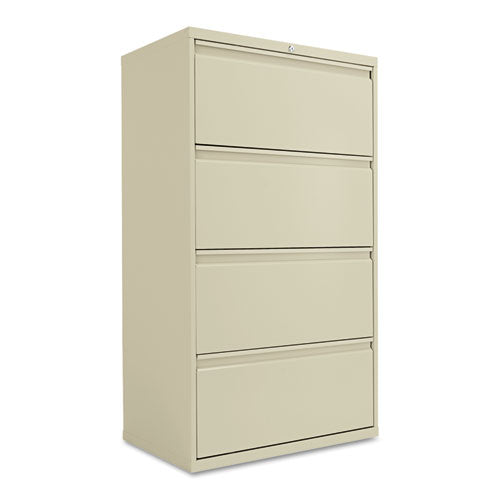 Lateral File, 4 Legal-letter-size File Drawers, Putty, 30