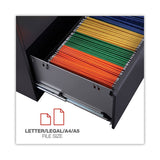 Lateral File, 2 Legal-letter-a4-a5-size File Drawers, Charcoal, 36" X 18" X 28"