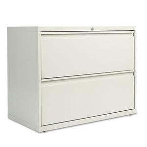 Lateral File, 2 Legal-letter-size File Drawers, Light Gray, 36" X 18" X 28"