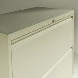 Lateral File, 2 Legal-letter-size File Drawers, Light Gray, 36" X 18" X 28"