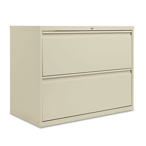 Lateral File, 2 Legal-letter-size File Drawers, Putty, 36