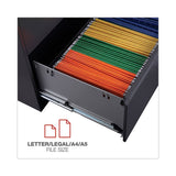 Lateral File, 3 Legal-letter-a4-a5-size File Drawers, Black, 36" X 18" X 39.5"