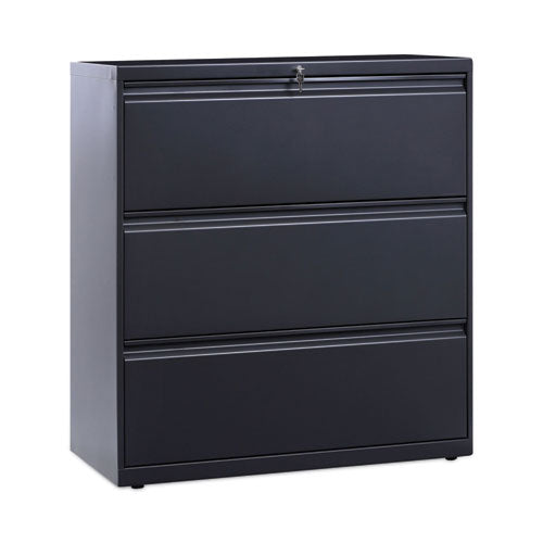 Lateral File, 3 Legal-letter-a4-a5-size File Drawers, Charcoal, 36