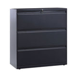 Lateral File, 3 Legal-letter-a4-a5-size File Drawers, Charcoal, 36" X 18" X 39.5"