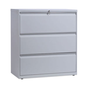 Lateral File, 3 Legal-letter-a4-a5-size File Drawers, Light Gray, 36" X 18" X 39.5"