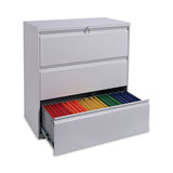 Lateral File, 3 Legal-letter-a4-a5-size File Drawers, Light Gray, 36" X 18" X 39.5"