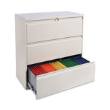 Lateral File, 3 Legal-letter-a4-a5-size File Drawers, Putty, 36" X 18" X 39.5"