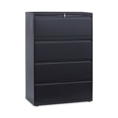 Lateral File, 4 Legal-letter-a4-a5-size File Drawers, Charcoal, 36