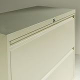 Lateral File, 4 Legal-letter-size File Drawers, Light Gray, 36" X 18" X 52.5"