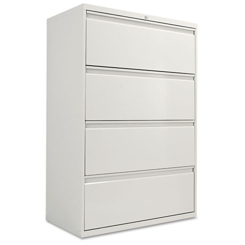 Lateral File, 4 Legal-letter-size File Drawers, Light Gray, 36