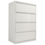 Lateral File, 4 Legal-letter-size File Drawers, Light Gray, 36" X 18" X 52.5"