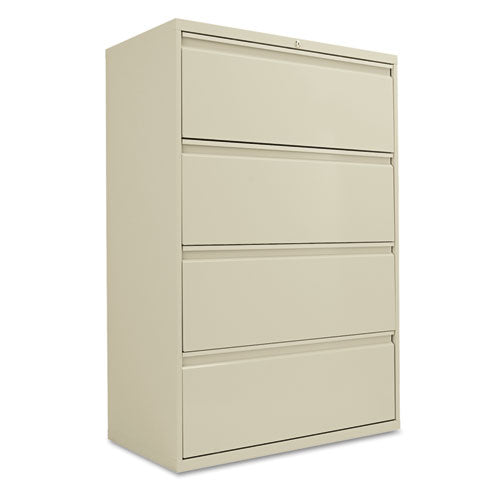 Lateral File, 4 Legal-letter-size File Drawers, Putty, 36