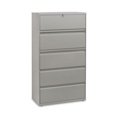 Lateral File, 5 Legal-letter-a4-a5-size File Drawers, Putty, 36