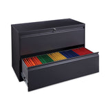 Lateral File, 2 Legal-letter-size File Drawers, Charcoal, 42" X 18" X 28"