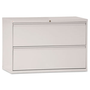 Lateral File, 2 Legal-letter-size File Drawers, Light Gray, 42" X 18" X 28"