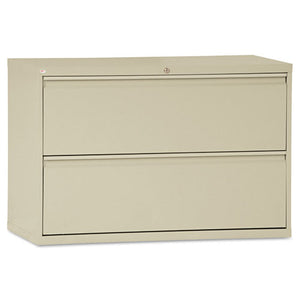 Lateral File, 2 Legal-letter-size File Drawers, Putty, 42" X 18" X 28"