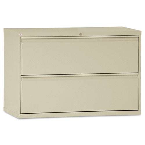 Lateral File, 2 Legal-letter-size File Drawers, Putty, 42