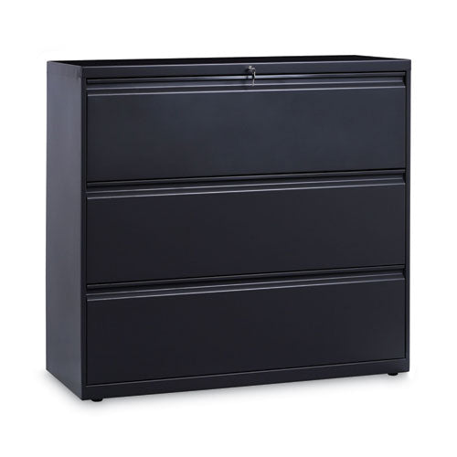 Lateral File, 3 Legal-letter-a4-a5-size File Drawers, Charcoal, 42