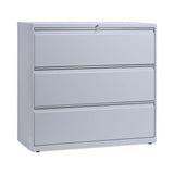 Lateral File, 3 Legal-letter-a4-a5-size File Drawers, Light Gray, 42" X 18" X 39.5"
