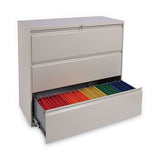 Lateral File, 3 Legal-letter-a4-a5-size File Drawers, Putty, 42" X 18" X 39.5"