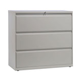 Lateral File, 3 Legal-letter-a4-a5-size File Drawers, Putty, 42" X 18" X 39.5"