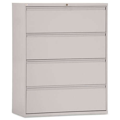 Lateral File, 4 Legal-letter-size File Drawers, Light Gray, 42