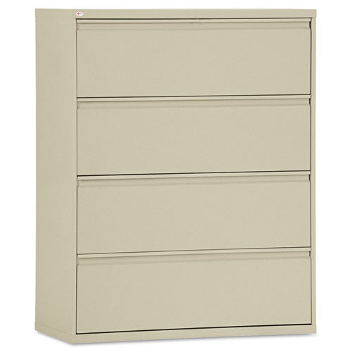 Lateral File, 4 Legal-letter-size File Drawers, Putty, 42