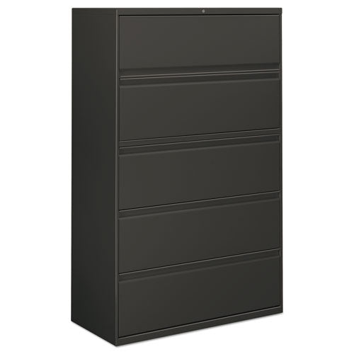 Lateral File, 5 Legal-letter-a4-a5-size File Drawers, Charcoal, 42
