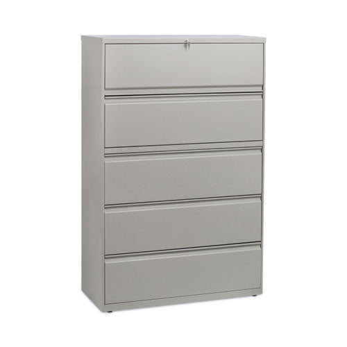 Lateral File, 5 Legal-letter-a4-a5-size File Drawers, Putty, 42