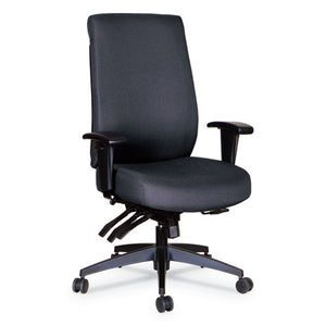 Alera Wrigley Series High Performance High-back Multifunction Task Chair, Up To 275 Lbs, Black Seat-back, Black Base