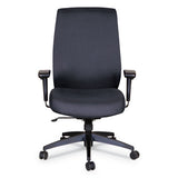 Alera Wrigley Series High Performance High-back Synchro-tilt Task Chair, Up To 275 Lbs, Black Seat-back, Black Base