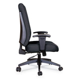 Alera Wrigley Series High Performance High-back Synchro-tilt Task Chair, Up To 275 Lbs, Black Seat-back, Black Base
