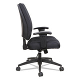 Alera Wrigley Series High Performance Mid-back Synchro-tilt Task Chair, Supports Up To 275 Lbs, Black Seat-back, Black Base