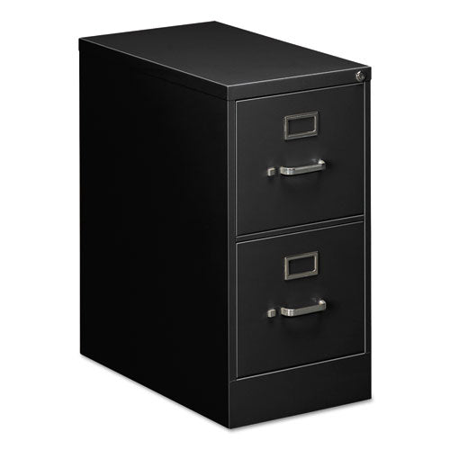 Two-drawer Economy Vertical File, 2 Letter-size File Drawers, Black, 15