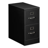 Two-drawer Economy Vertical File, 2 Letter-size File Drawers, Black, 15" X 25" X 29"