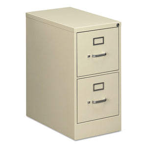 Two-drawer Economy Vertical File, 2 Letter-size File Drawers, Putty, 15" X 25" X 29"