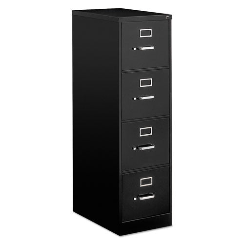 Economy Vertical File, 4 Letter-size File Drawers, Black, 15
