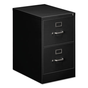 Two-drawer Economy Vertical File, 2 Legal-size File Drawers, Black, 18.25" X 25" X 29"