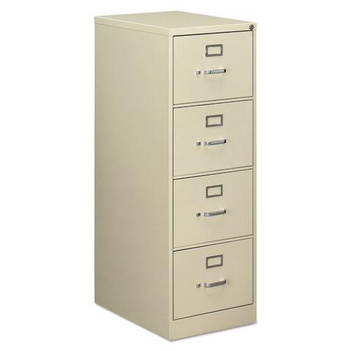 Economy Vertical File, 4 Legal-size File Drawers, Putty, 18.25