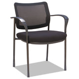 Alera Iv Series Guest Chairs, 24.80'' X 22.83'' X 32.28'', Black Seat-black Back, Black Base, 2-carton