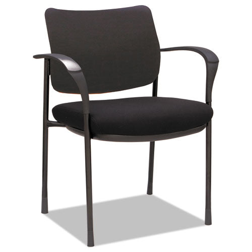 Alera Iv Series Guest Chairs, 24.80'' X 22.83'' X 32.28'', Black Seat-black Back, Black Base, 2-carton
