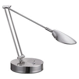 Adjustable Led Task Lamp With Usb Port, 11"w X 6.25"d X 26"h, Brushed Nickel