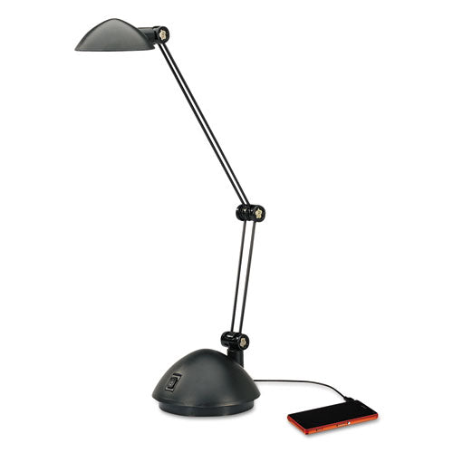 Twin-arm Task Led Lamp With Usb Port, 11.88