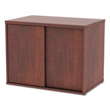 Alera Open Office Low Storage Cabinet Credenza, 29 1-2 X 19 1-8x 22 7-8, Cherry