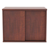 Alera Open Office Low Storage Cabinet Credenza, 29 1-2 X 19 1-8x 22 7-8, Cherry